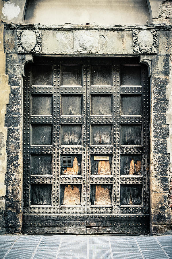 Medieval Reinforced Wooden Door Photograph by Giorgiomagini