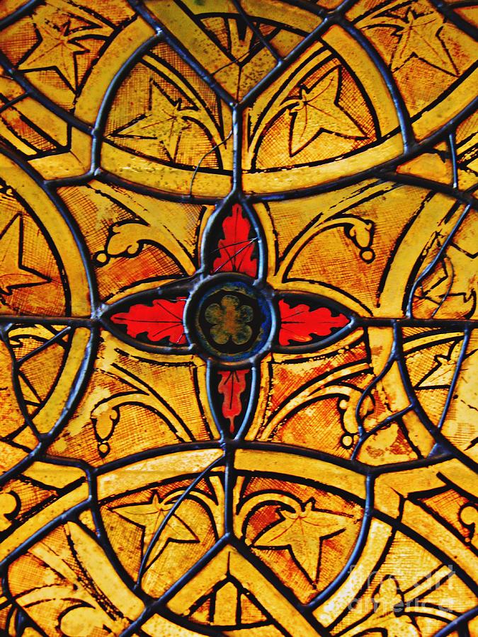 New York City Photograph - Medieval Stained Glass Abstract 4  by Sarah Loft