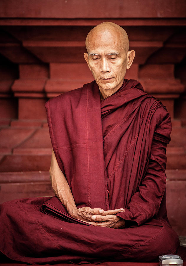 Meditating Monk Photograph by Ruben Vicente