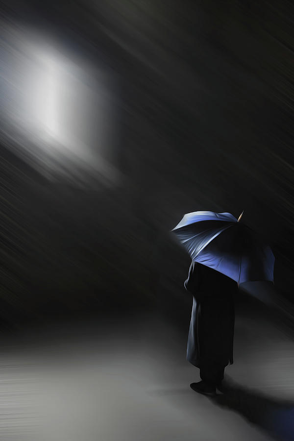 Umbrella Photograph - Meditation by Gilbert Claes