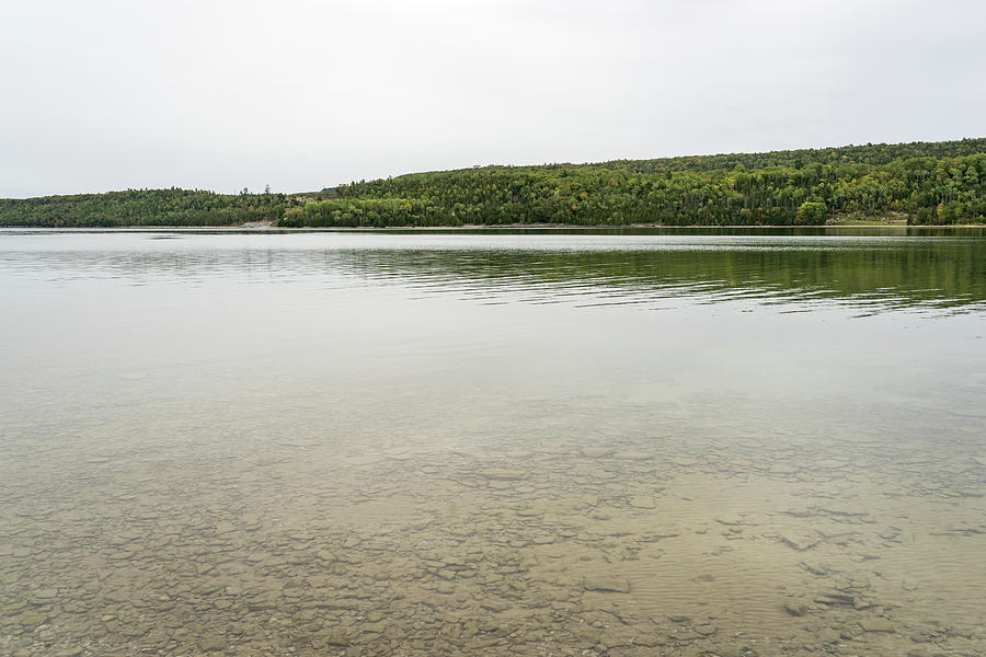 Meditative Layers and Patterns - Lake Huron Translucent Serenity Photograph by Georgia Mizuleva