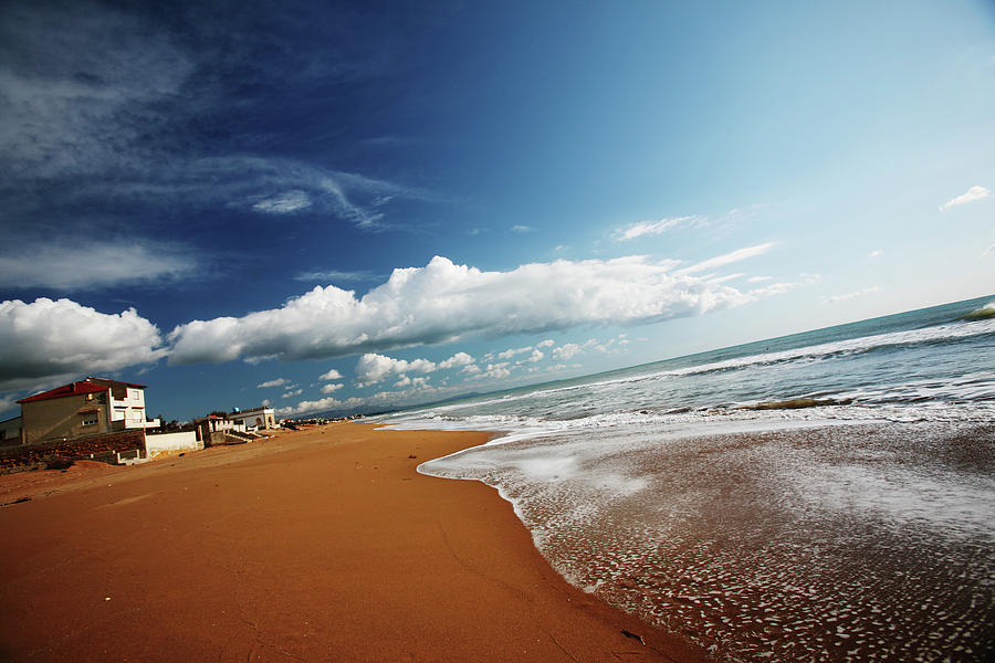 Mediterranean Beach Scene Photograph by Peeterv