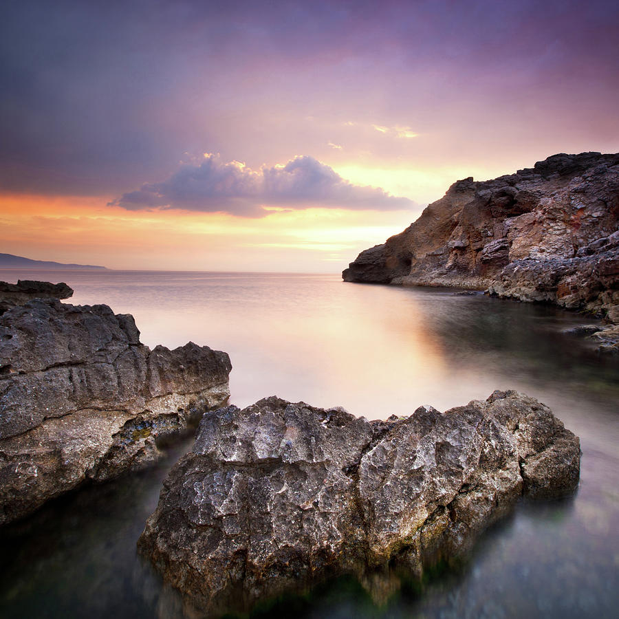 Mediterranean Coast Sunrise Photograph by Xavierarnau