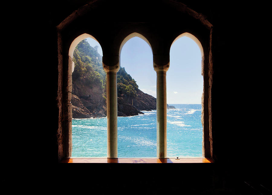 San Fruttuoso Digital Art - Mediterranean Sea View From An Ancient Monastery by Luisa Vallon Fumi San Fruttuoso Digital Art - Mediterranean Sea View From An Ancient Monastery by Luisa Vallon Fumi