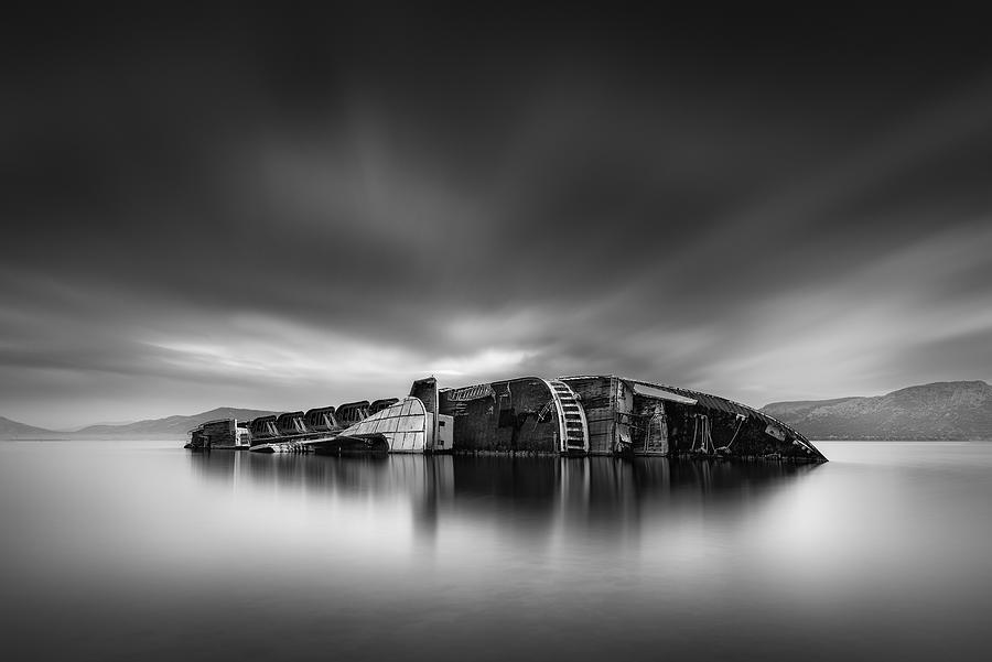 Black And White Photograph - Mediterranean Sky Iv by George Digalakis