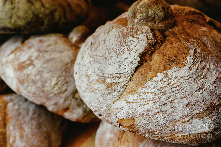 Mediterranean traditional handmade round breads Photograph by Joaquin Corbalan