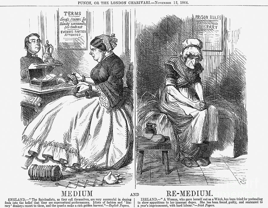 Medium And Re-medium, 1864. Artist John Drawing by Print Collector