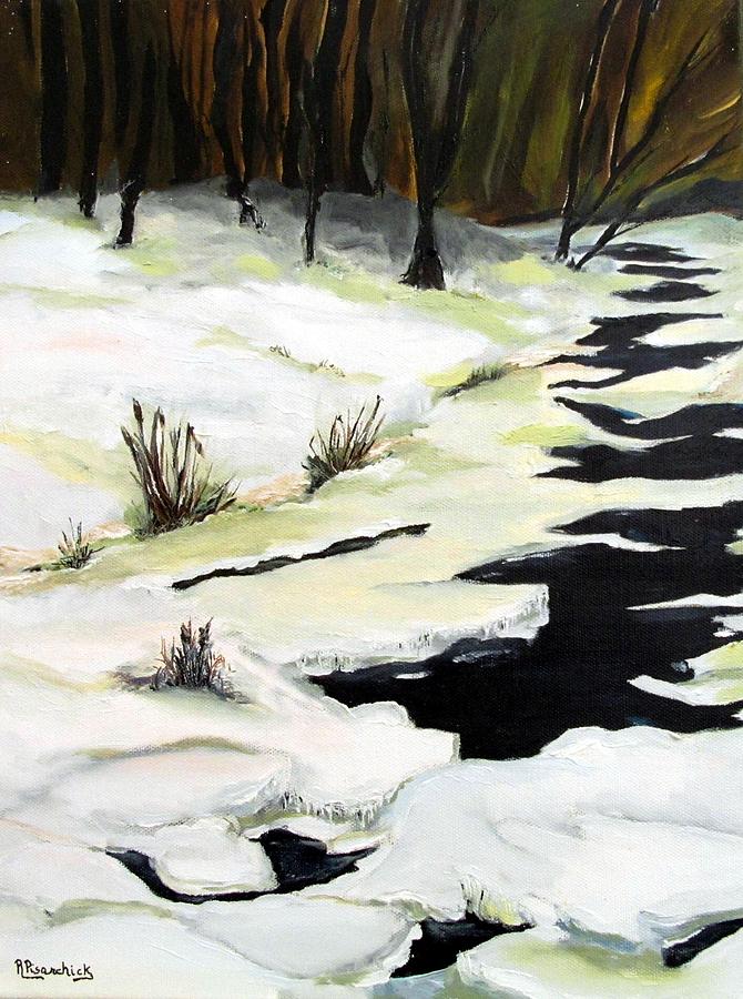 Landscape Painting - Medix Run in Winter by Rosita Pisarchick Landscape Painting - Medix Run in Winter by Rosita Pisarchick