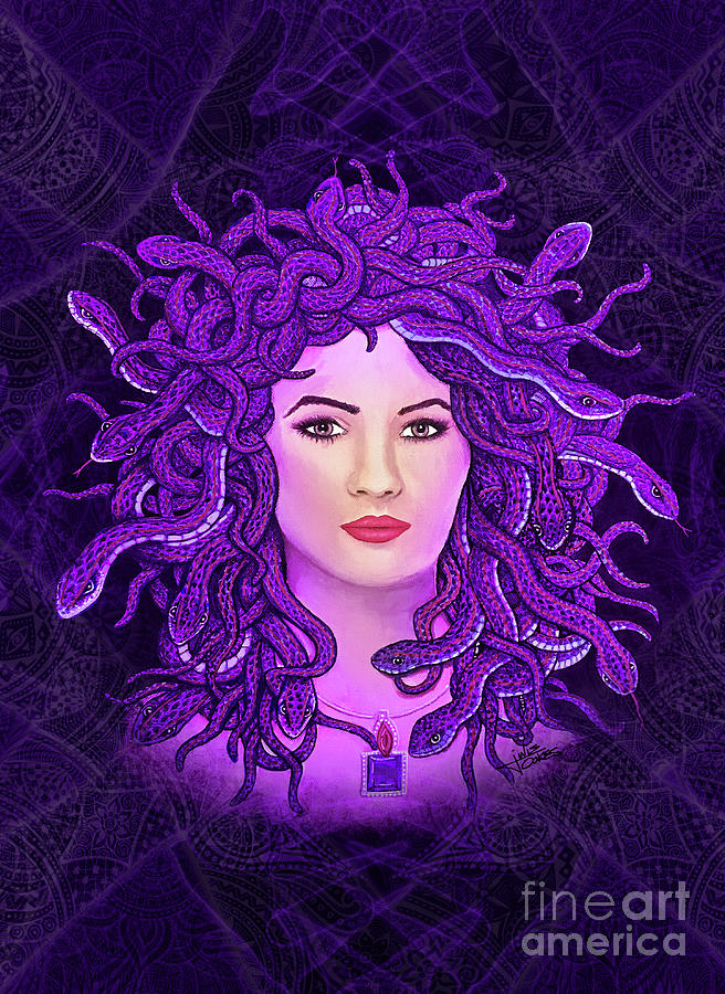 Medusa Mixed Media by Julie Oakes