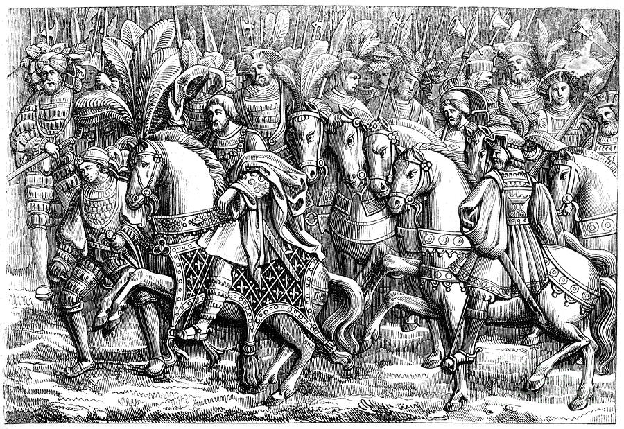 Meeting At The Field Of The Cloth Drawing by Print Collector Meeting At The Field Of The Cloth Drawing by Print Collector
