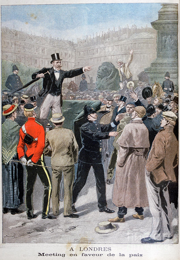 Meeting In Favour Of Peace, London Drawing by Print Collector Meeting In Favour Of Peace, London Drawing by Print Collector