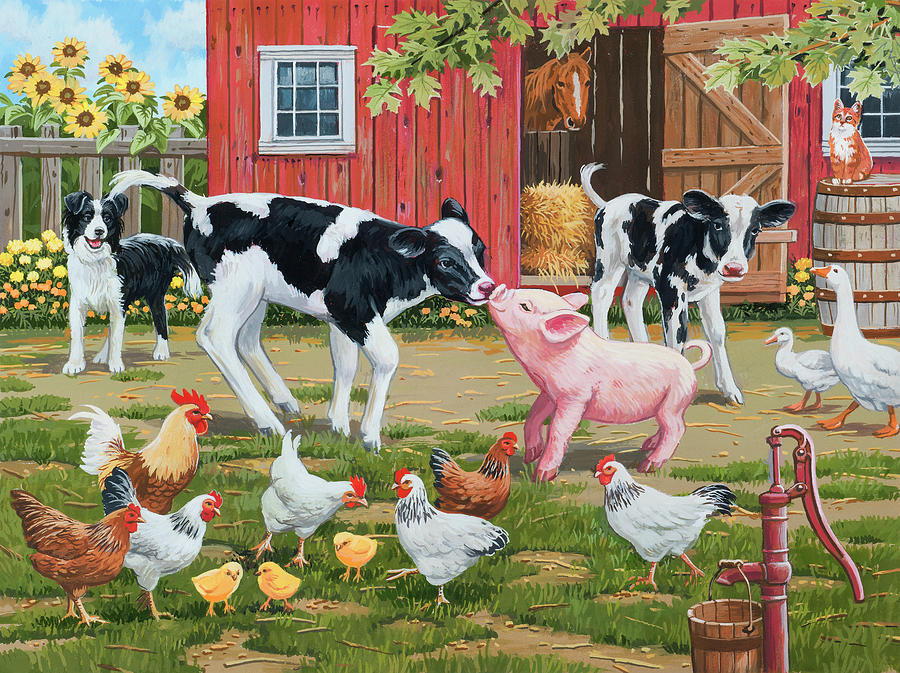 Meeting New Friends Painting by William Vanderdasson - Pixels