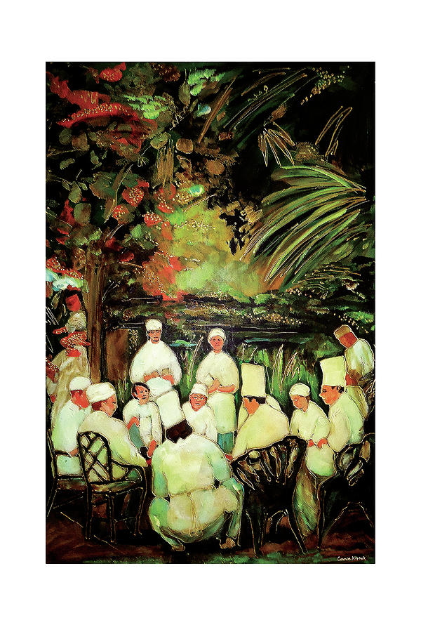 New Orleans Painting - Meeting of Chefs by Connie Kittok