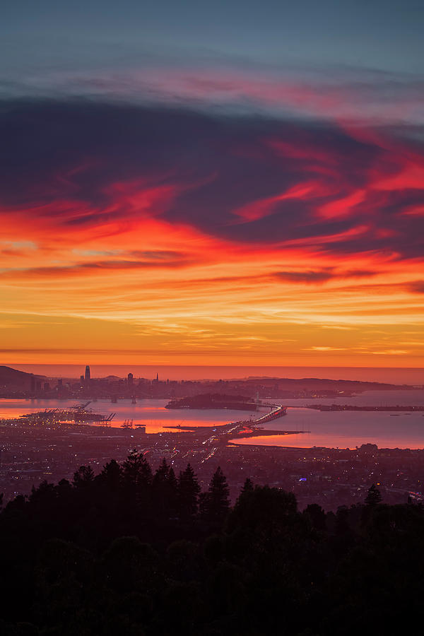 Sunset Photograph - Mega Layers at Sunset, San Francisco by Vincent James