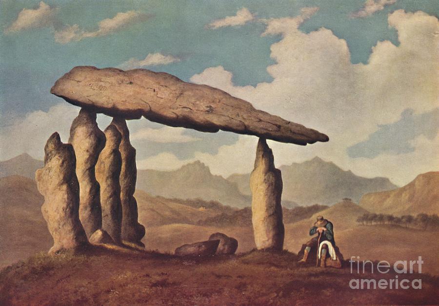 Megalithic Tomb At Pentre Ifan Drawing by Print Collector
