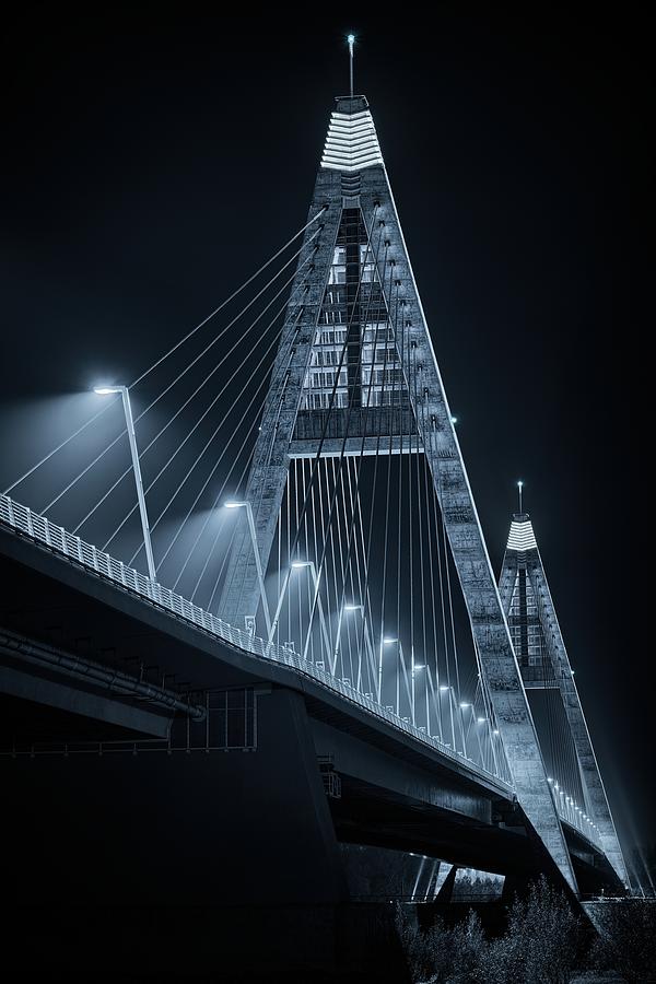 Megyeri Bridge Photograph by Nndor Lszl