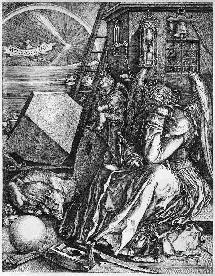 Melancolia, 1514, 1936. Artist Albrecht Drawing by Print Collector