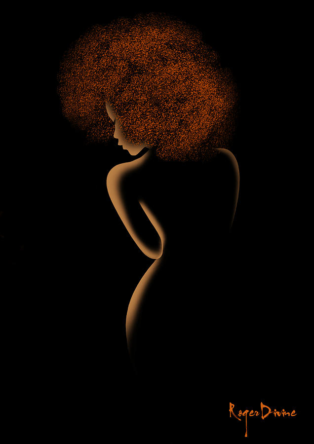 Melanin Digital Art - Melanin Silhouette by Roger Divine