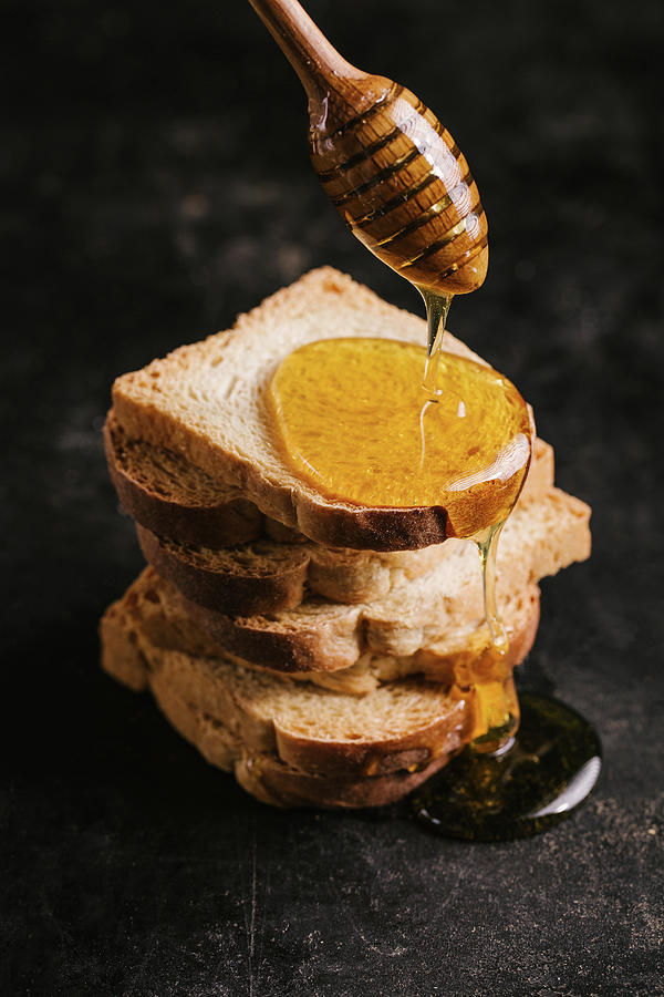 Melba Toast With Honey Photograph by Valeria Aksakova