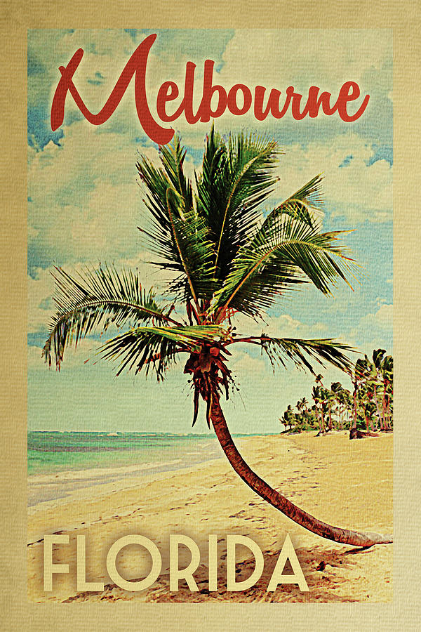 Summer Digital Art - Melbourne Florida Palm Tree by Flo Karp