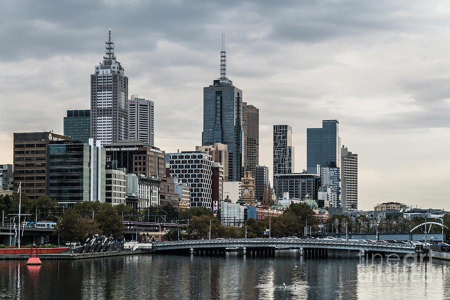 Melbourne skyline Photograph by Didier Marti