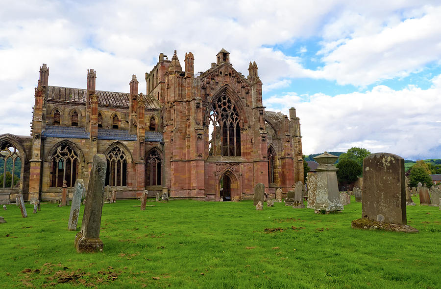 Architecture Photograph - Melrose Abbey, Scotland by Tosca Weijers