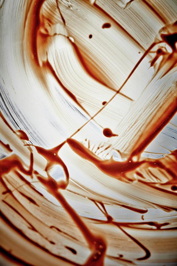 Melted Chocolate In A Glass Bowl Photograph by Greg Rannells