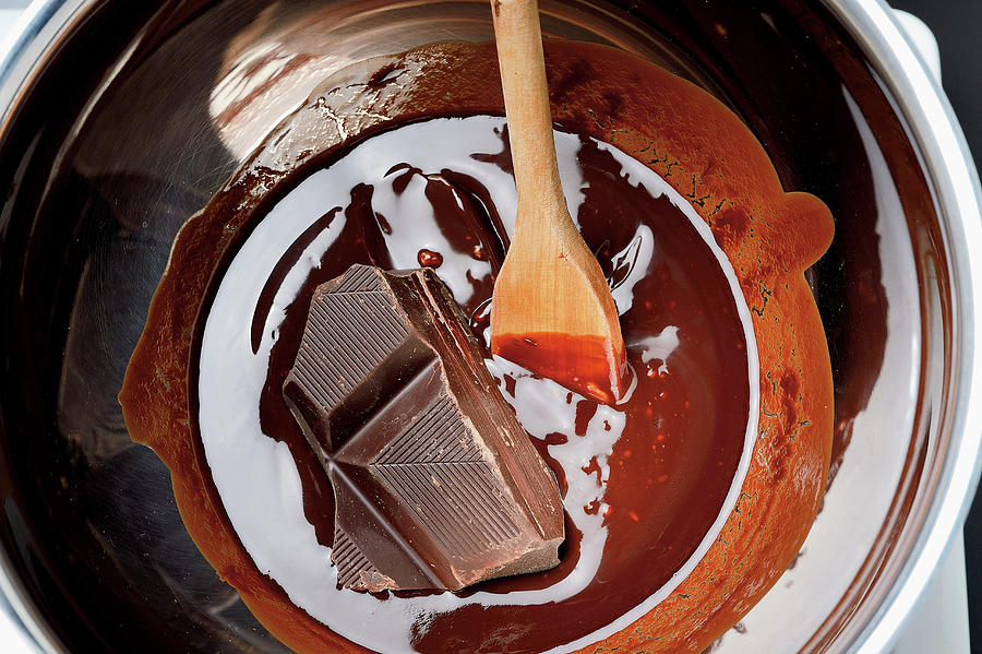 Melting Chocolate In A Bain-marie Photograph by Torri Tre