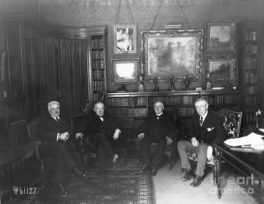 Members Of Versailles Conference Photograph by Bettmann Members Of Versailles Conference Photograph by Bettmann