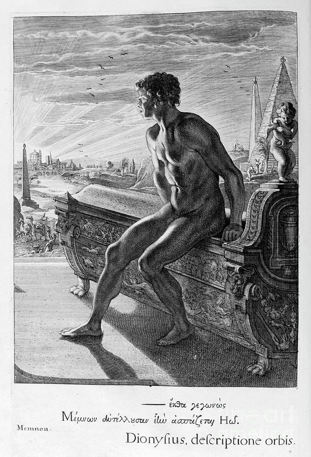 Memnons Statue, 1655. Artist Michel De Drawing by Print Collector