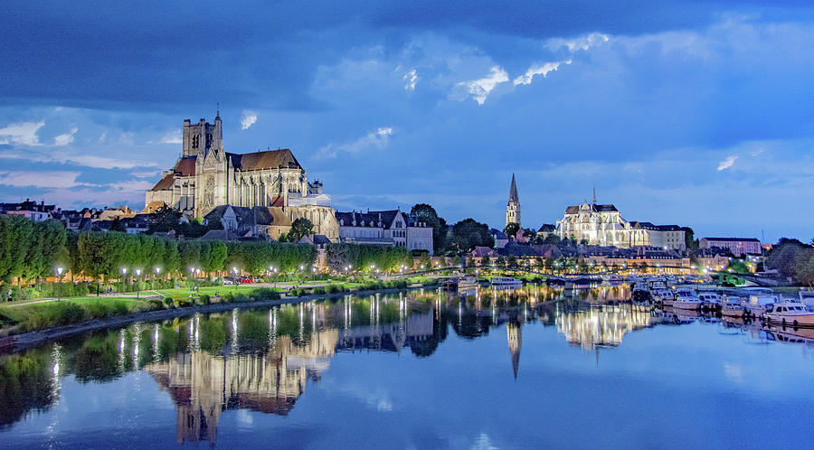 Memorable Evening in Auxerre Photograph by Marcy Wielfaert
