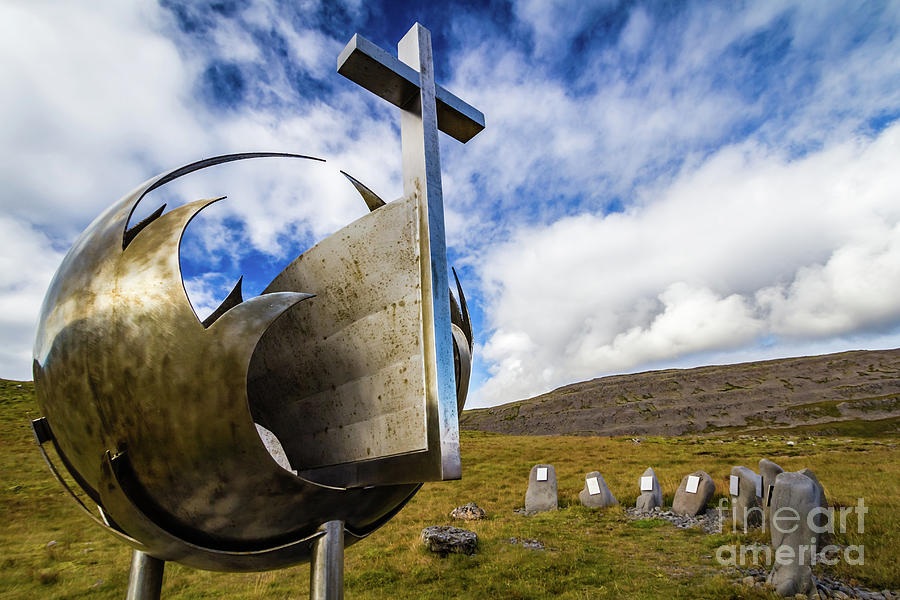 Memorial in Hnjotur, Iceland Photograph by Lyl Dil Creations