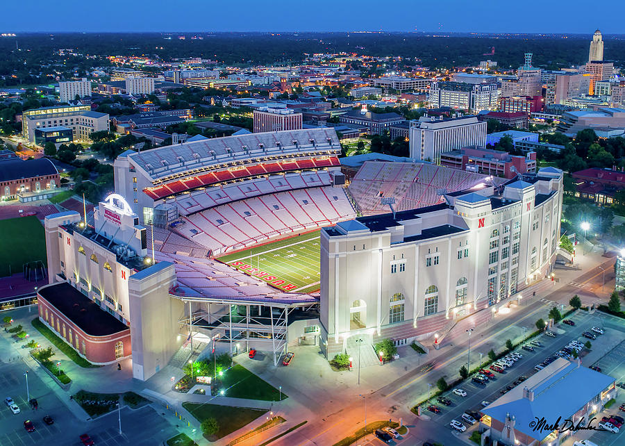 Memorial Stadium in Twilight - Closeup by Mark Dahmke Memorial Stadium in Twilight - Closeup by Mark Dahmke