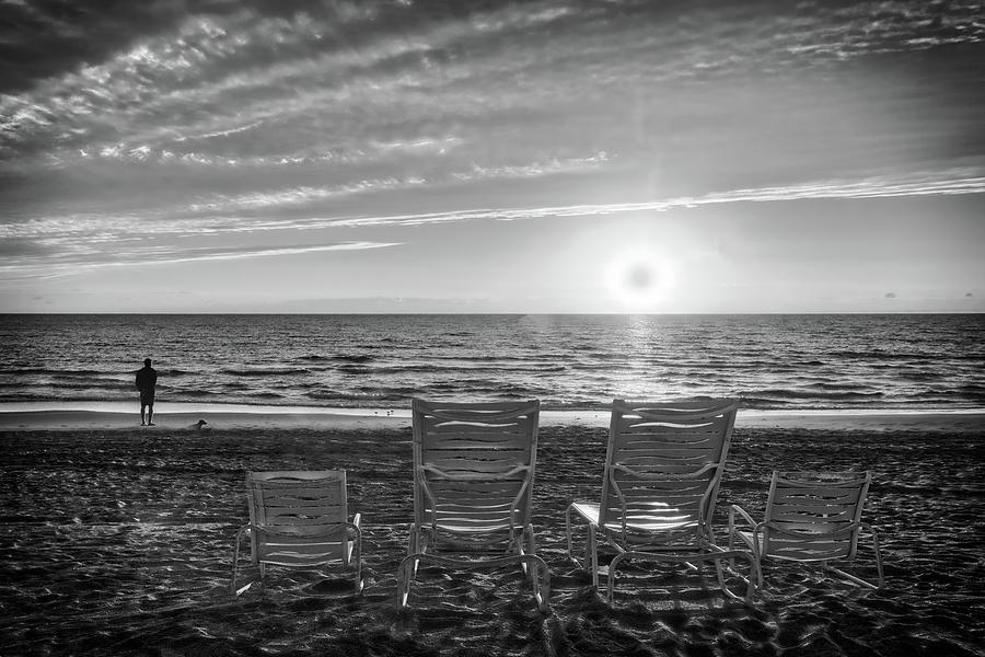 Beach Photograph - Memories in Black and White by Lynn Bauer