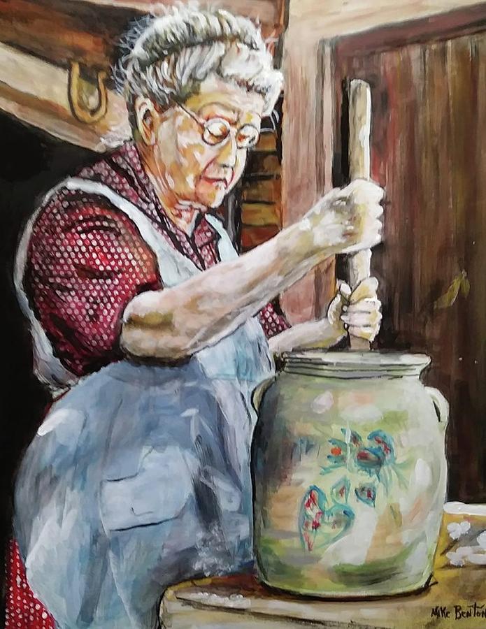 Memories made with Butter Painting by Mike Benton