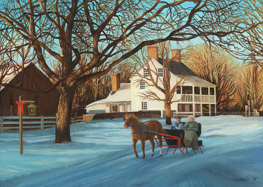 Winter Painting - Memories Of Christmas Past by Kevin Dodds