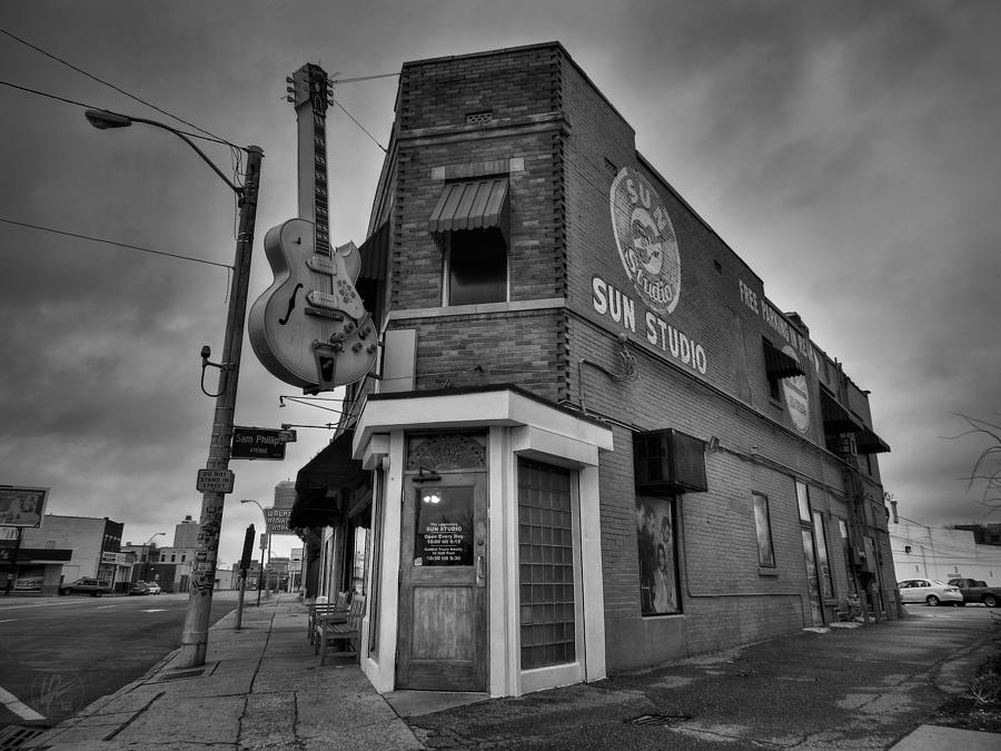 Memphis - Sun Studio 004 BW Photograph by Lance Vaughn
