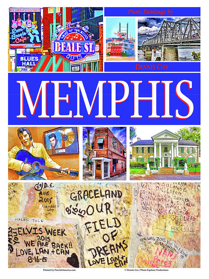 Memphis Travel Poster Photograph