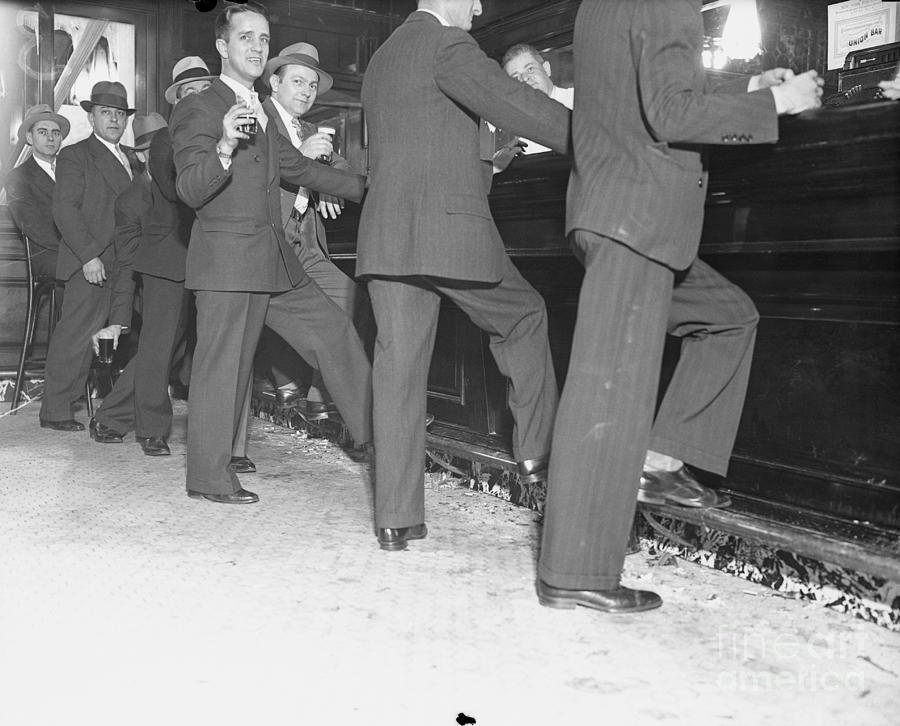 Men Awaiting The End Of Prohibition Photograph by Bettmann