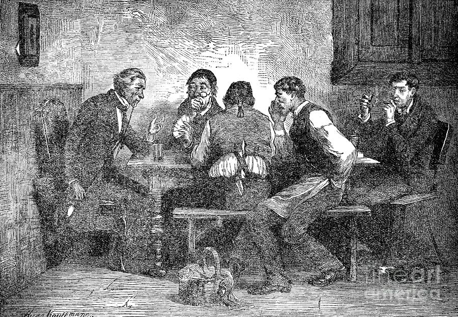 Men Drinking Beer And Discussing Politics Photograph by Bildagentur-online/th Foto/science Photo Library