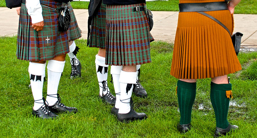 Kilt Photograph - Men in Skirts by Norma Brock