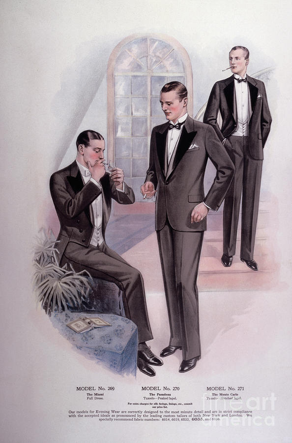 Men In Tuxedos And Tails Photograph by Bettmann