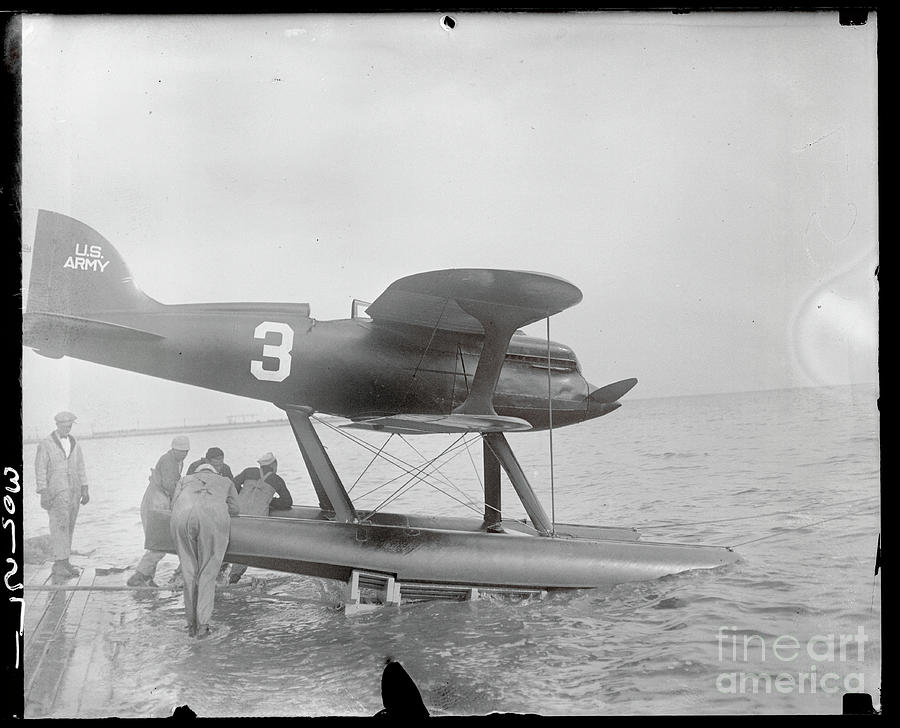 Men Pushing Curtiss Racing Plane Photograph by Bettmann Men Pushing Curtiss Racing Plane Photograph by Bettmann