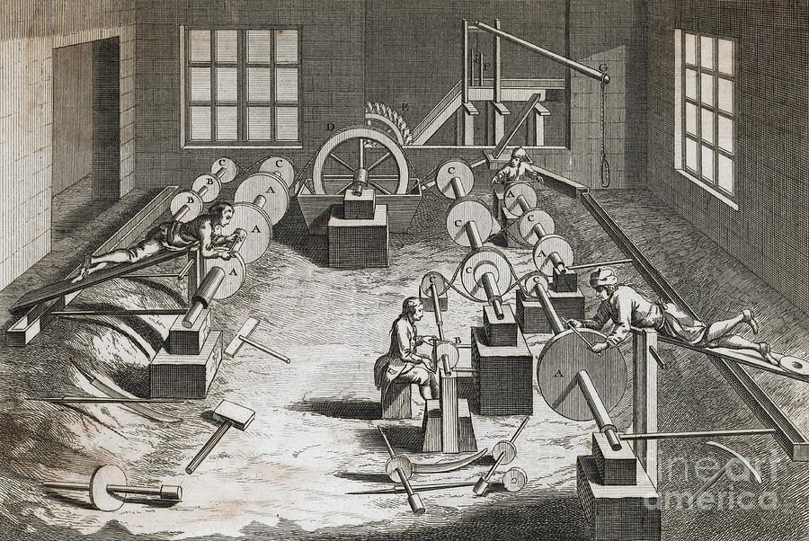 Men Utilizing Factory Machinery Photograph by Bettmann
