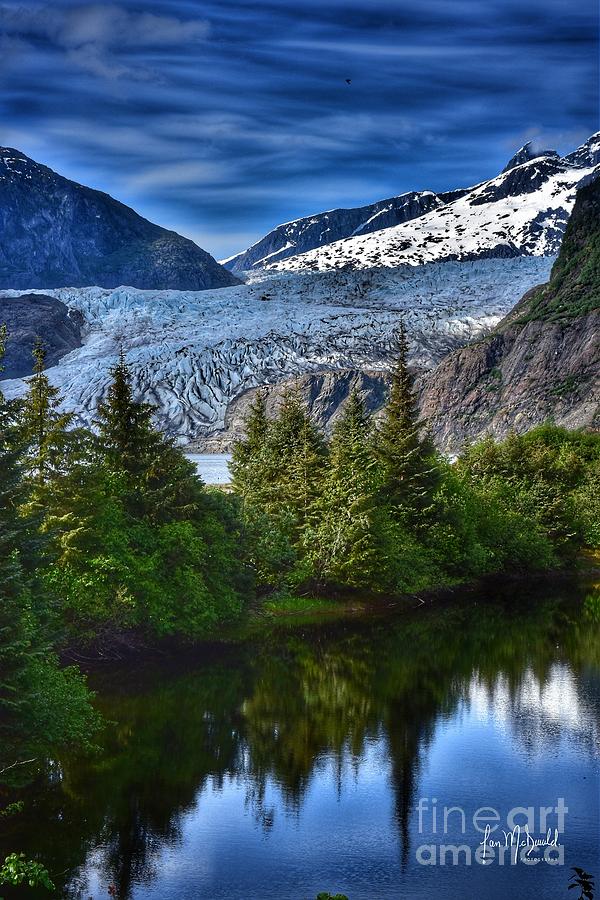 Mendenhall Glacier Portrait Photograph By Ian McDonald