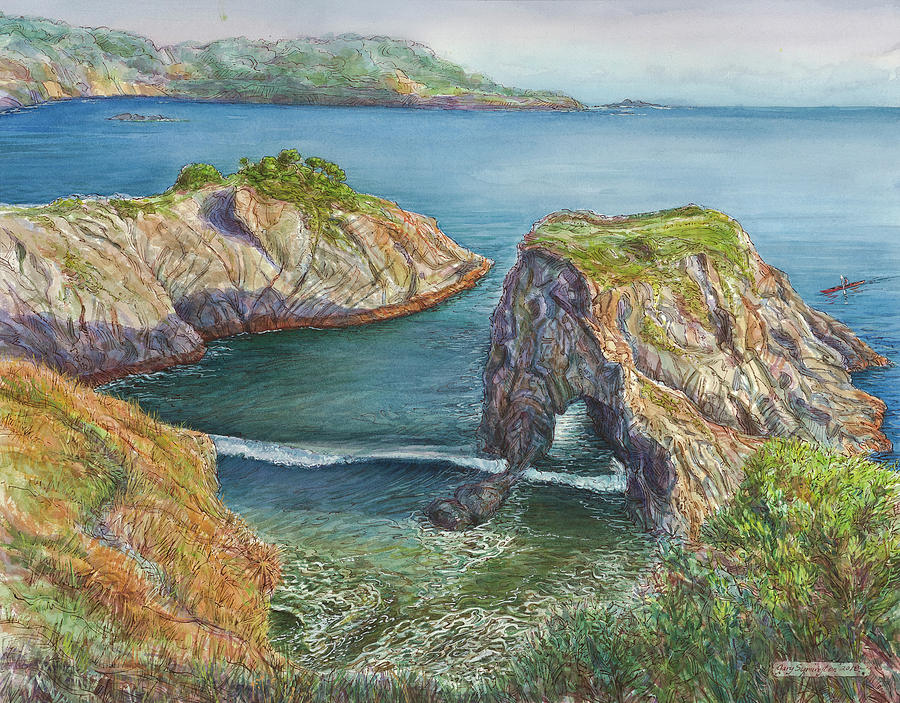 Mendocino Arch No.4 Painting By Gary Symington - Pixels