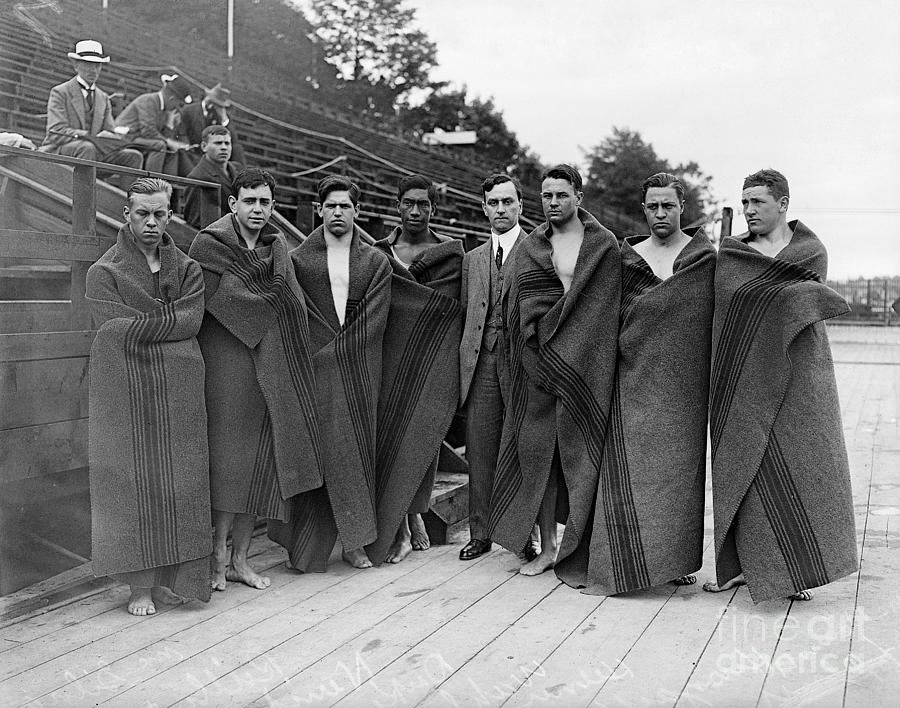 Mens Olympic Swimming Team Photograph by Bettmann