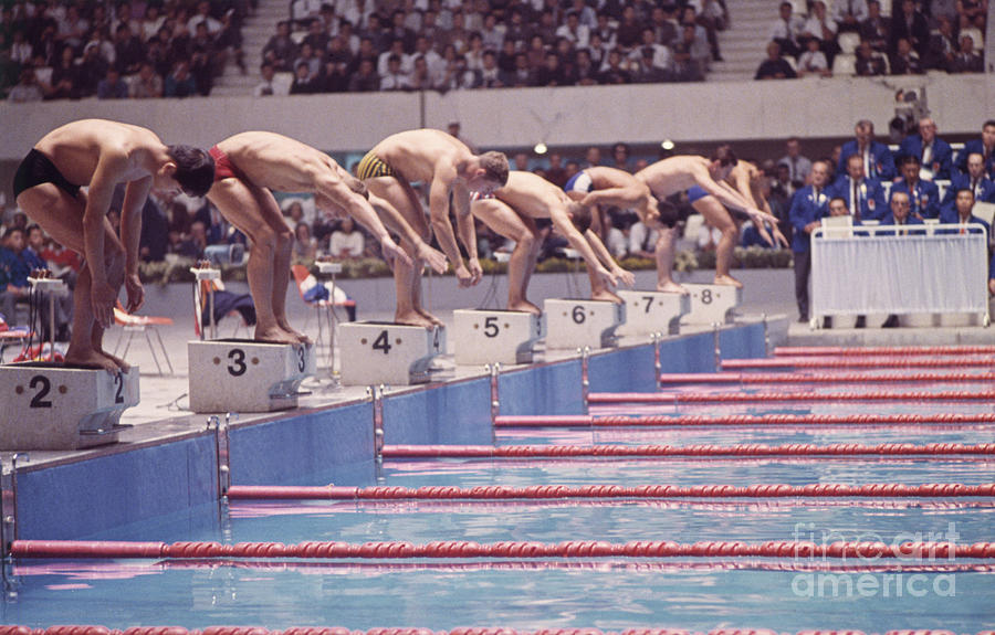Mens Swimming At The 1964 Olympics Photograph by Bettmann
