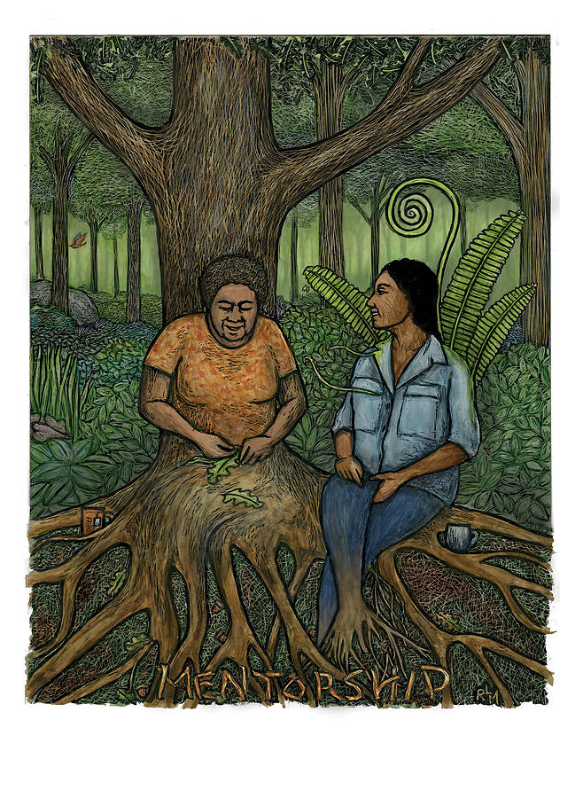 Tree Mixed Media - Mentorship by Ricardo Levins Morales