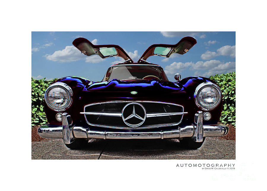 Mercedes Benz 300 SL Gull Wing Digital Art by David Caldevilla